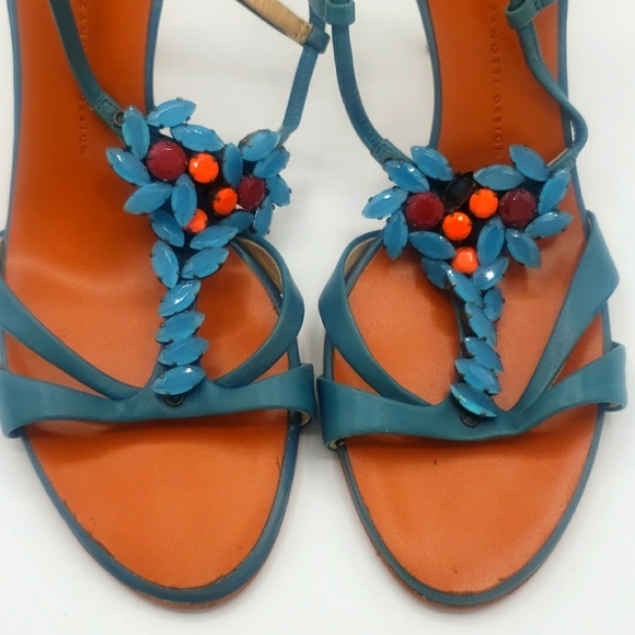 Giuseppe Zanotti size 40 NEW COLOR AQUA BLUE 100% AUTHENTIC NO BOX - Picture 6 of 12